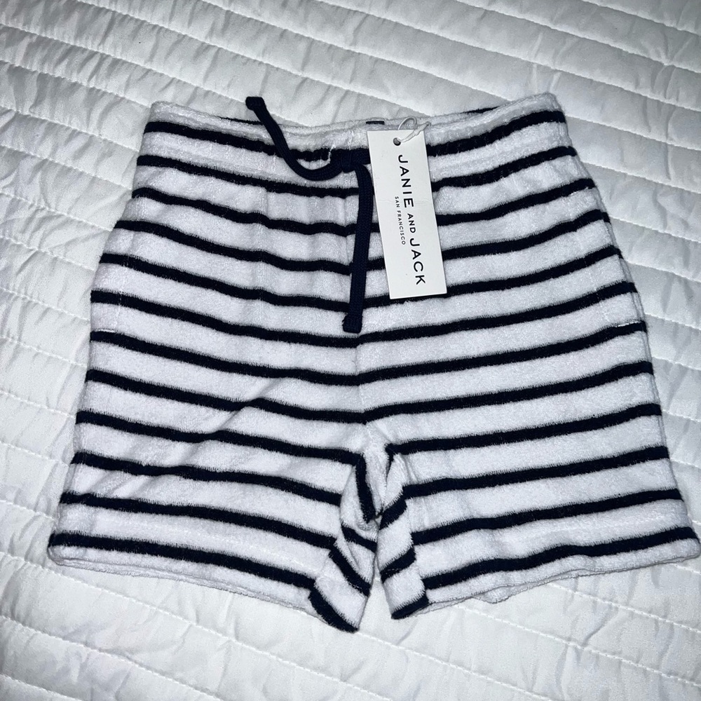 Janie and Jack boys French terry swim trunks